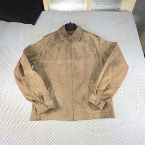 Cobalt Boats G Gear Mens M Brown Genuine Leather Suede Jacket Full Zip